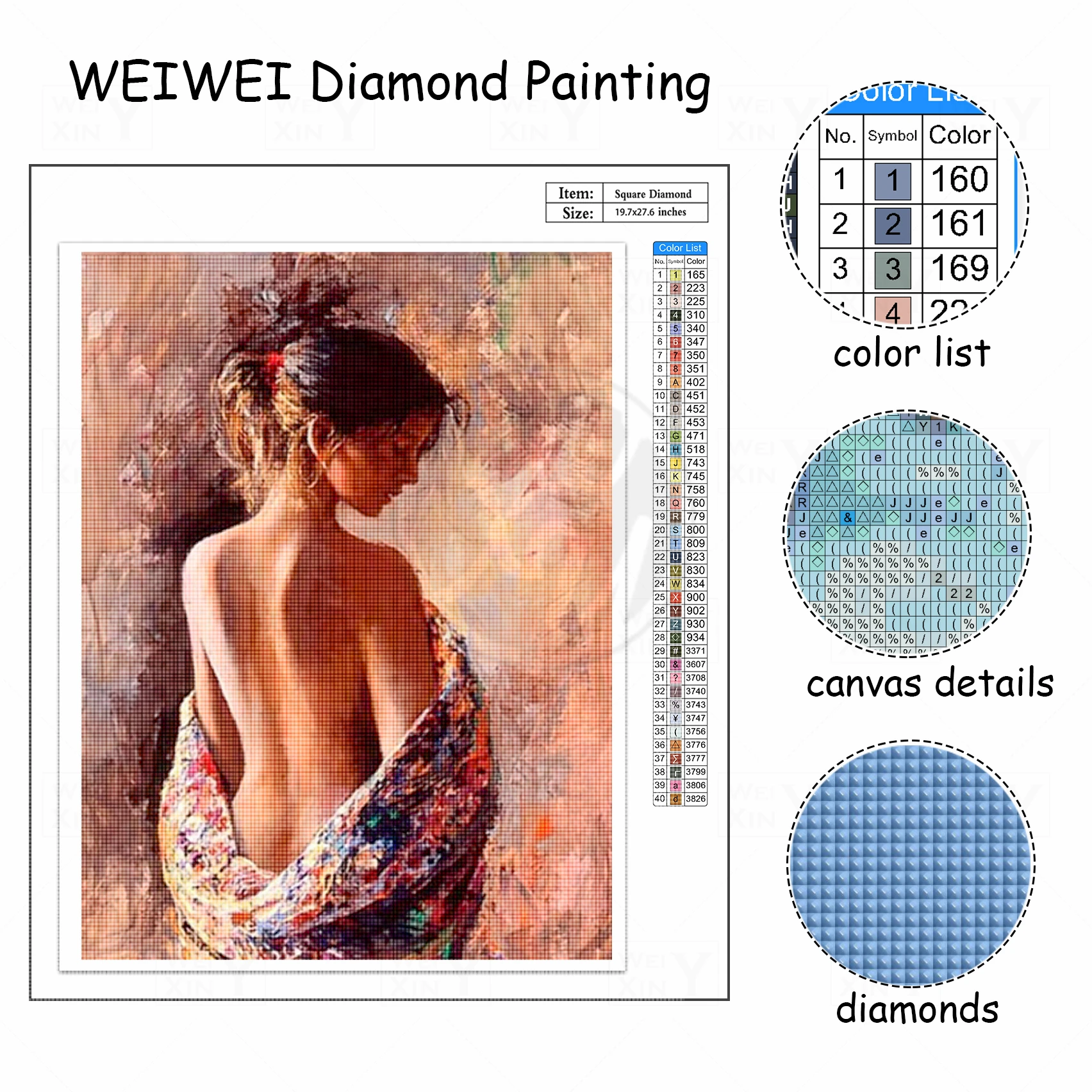 Алмазная живопись Стразы сделай сам вышивка сексуальной леди круглая квадратная