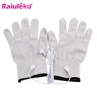 Дышащие массажные перчатки Tens + кабель для иглоукалывания Массажер для физиотерапии, 1 пара