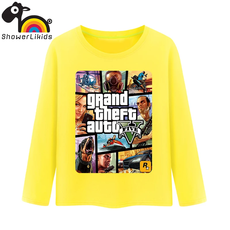 Детские хлопковые футболки с длинным рукавом милые детские героями мультфильмов