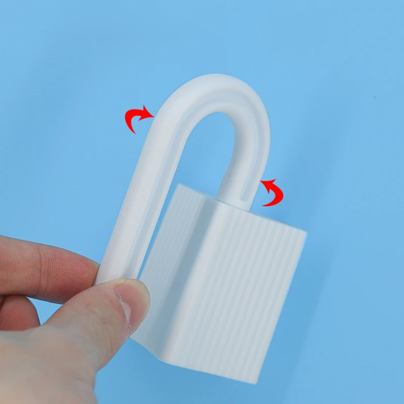 Cerradura de seguridad para beb&eacute;s de 2 piezas, tope de seguridad para puerta, protecci&oacute;n de seguridad, tope de costura para puerta a prueba de pellizcos para beb&eacute;-2