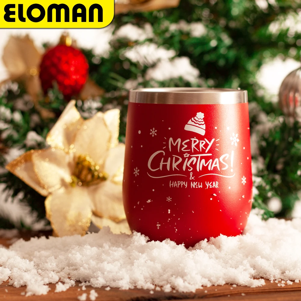 

Christmas Gift Wine Tumbler Stainless Steel Vacuum Insulated Double Wall Coffee Wine Beer Cups for Wife Sister Friends Coworkers