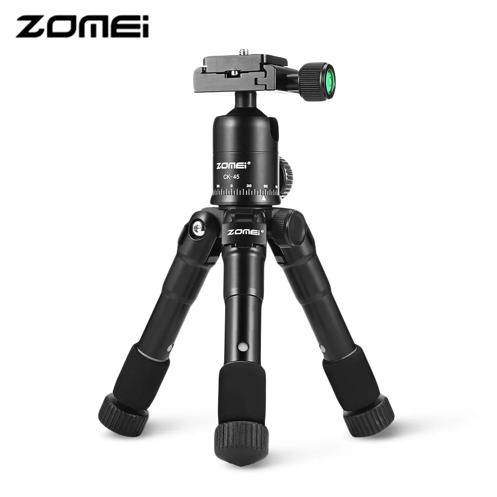 Zomei CK-45 портативный мини настольный штатив с 5 секциями быстросъемная пластина для SLR DSLR камеры смартфонов