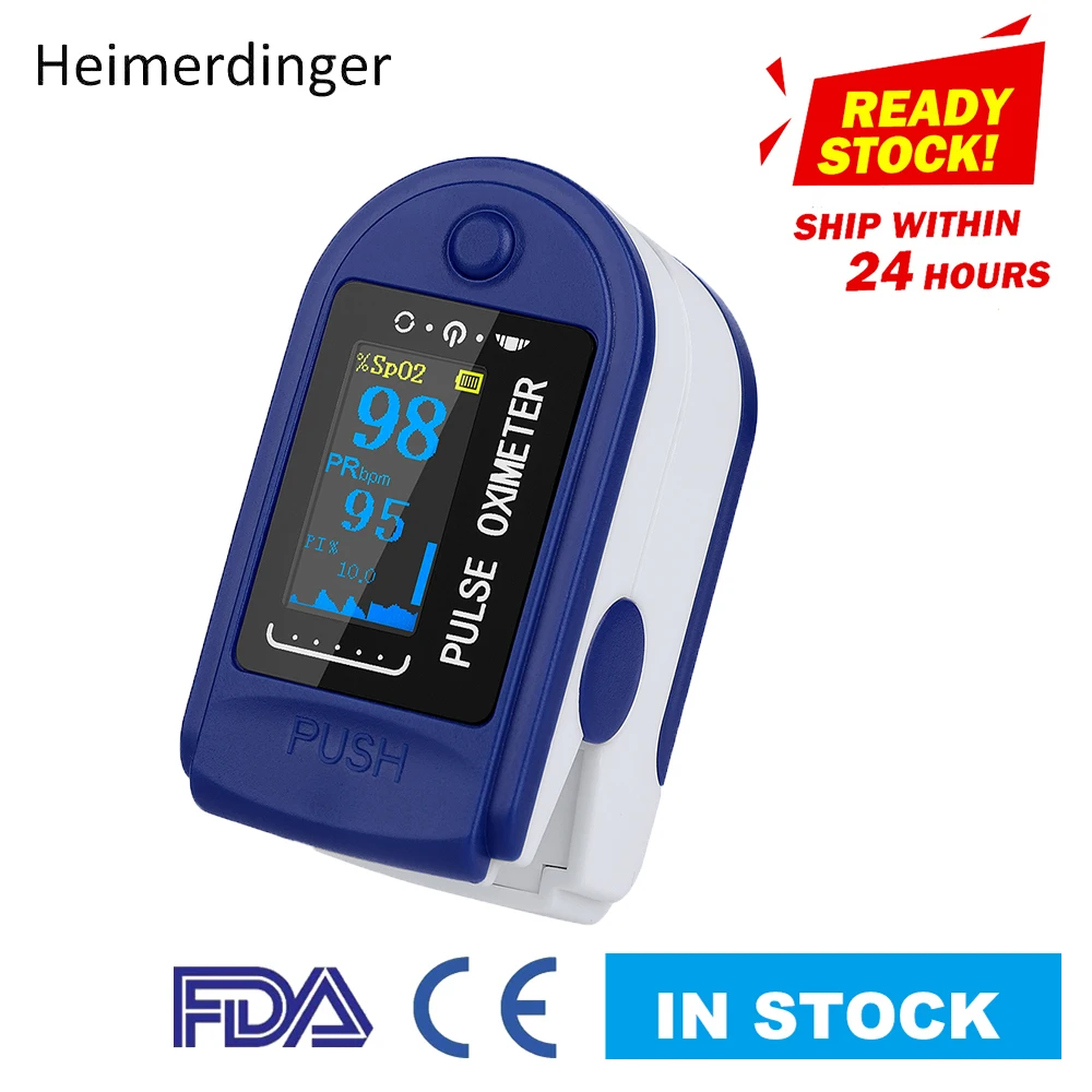 Медицинский портативный Пальчиковый Пульсоксиметр измеритель насыщения крови