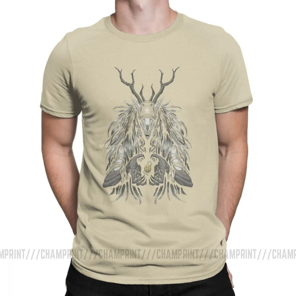 Мужская футболка The Supplicant, хлопок, футболки Vicar Amelia Bloodborne Scary Horror, футболка на Хэллоуин, топы с графическим принтом - Цвет: Хаки
