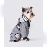 yellow raincoat waterproof dog jacket reflective dog rain cover hoodies goods for small dogs raincoat waterproof raincover