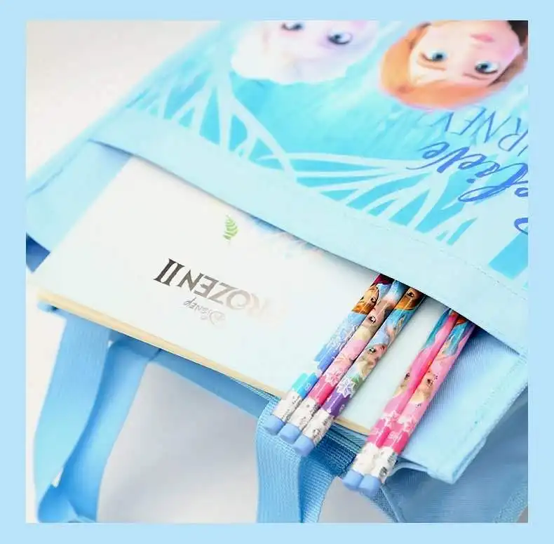 Disney Frozen Marvel Handbag for boys and girls primary school Tuition package remedial class book handbag shoulder bag mochilar