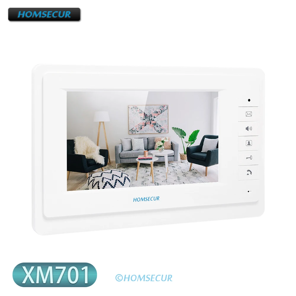 Проводной цветной ЖК экран TFT XM701 7 &quotдля видеодомофона HOMSECUR серии HDS|indoor monitor|video