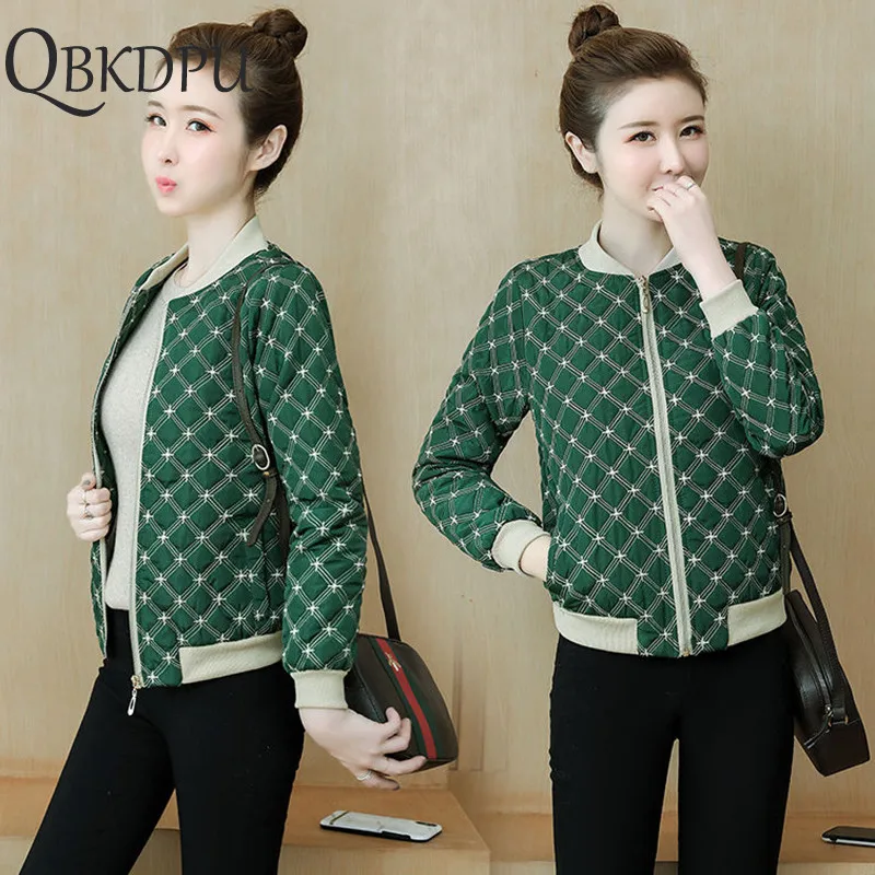 Женская хлопковая куртка с вышивкой высококачественный ультра-светильник