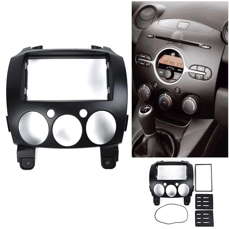 

Автомобильная радиоустановка 2 Din для Mazda 2/Demio 2007-2014, панель с креплением, лицевая панель, держатель центральной консоли, комплект рамы для приборной панели