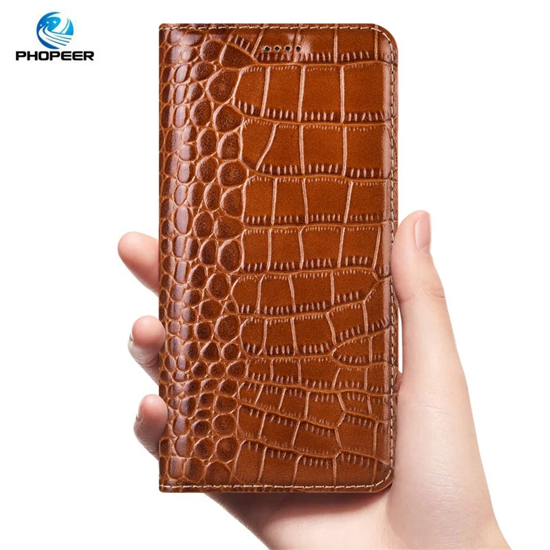 Чехол из натуральной крокодиловой кожи для Samsung Galaxy A10 A20 A30 A40 A50 A60 A70 A80 деловой