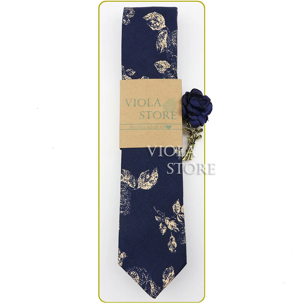 Набор красивых цветочных брошей из 100% хлопка 6 см с галстуком булавкой в виде