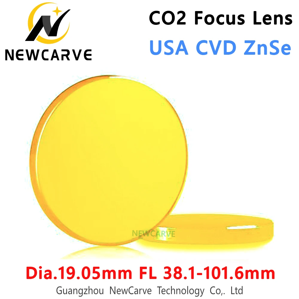 CO2 лазерный фокус объектива США CVD ZnSe диаметром 19 05 мм FL 38 1 101 6 5 &quot2&quot 2 &quot3&quot 4