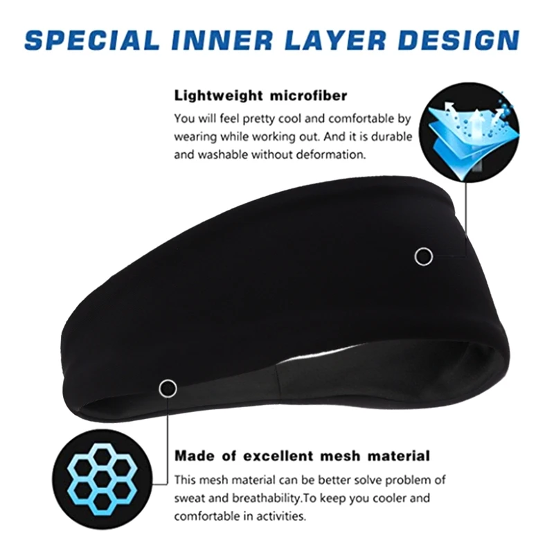 

Fashion Unisex Solid Color Headband Hair Elastic Bands for Men Women Stretch Outdoor Fitness Head Bands Hairband