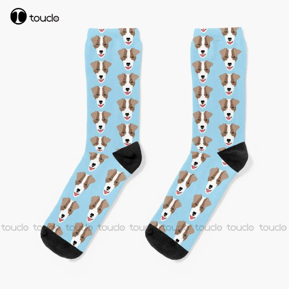 

Jack Russell Terrier Dog Face - Todd Socks Slipper Socks Women Unisex Adult Teen Youth Socks Personalized Custom