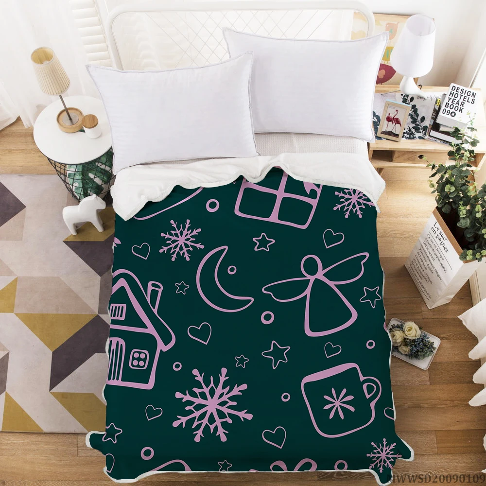 Milsleep Unique Design Bedspread Bed Cover Comforter Christmas Blankets    For Children & Adults