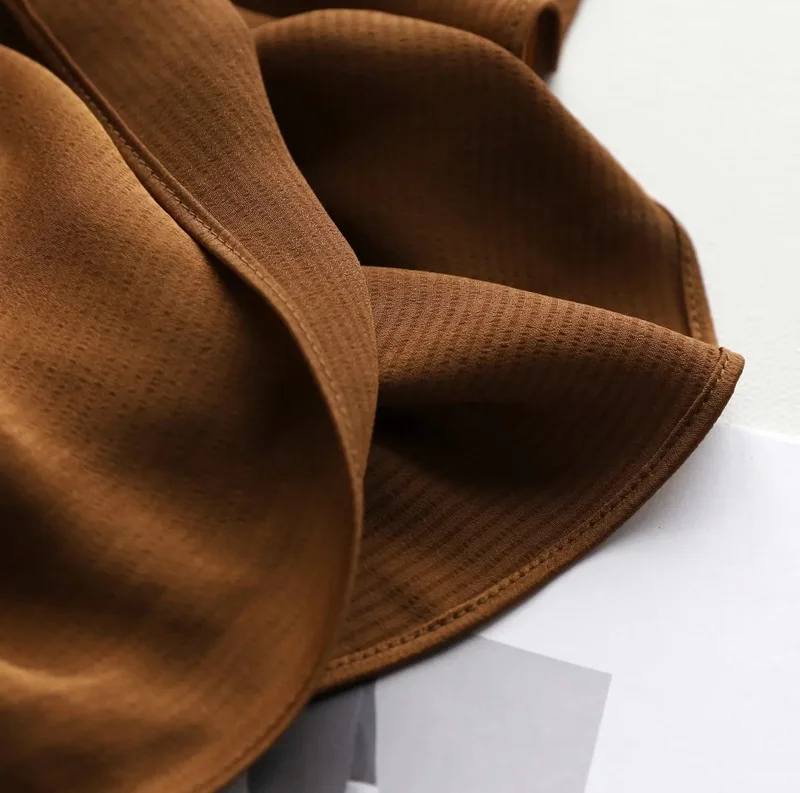 

Women New Autumn Vintage Skirts Fashion Elegant High Wasit Semi-elastic Zipper Solid Color A-line Chic Temperament Skirt 2020