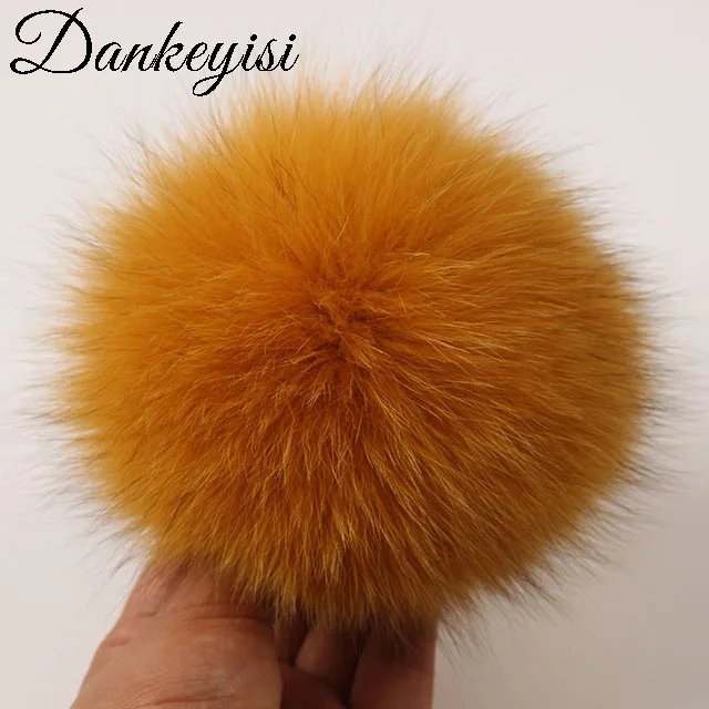 

Помпон DANKEYISI из натурального помпоны из лисьего меха, 14-15 см