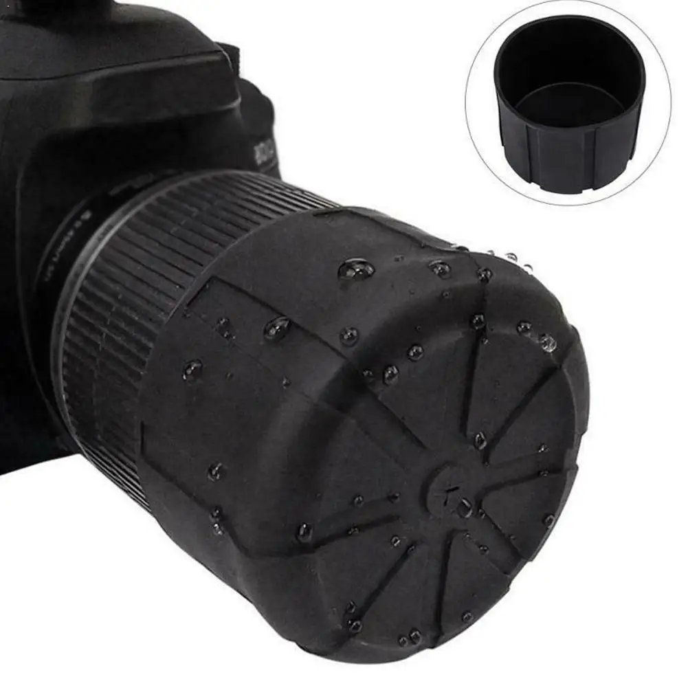 

Силиконовая Защитная крышка для объектива камеры DSLR, универсальный чехол для Nikon, защита от пыли