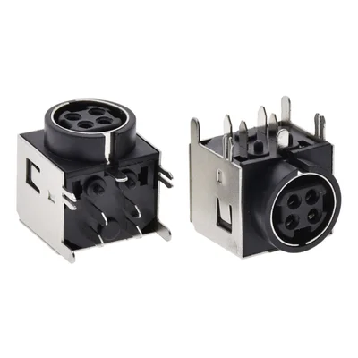 Разъем DIN Female 4-жильный S-terminal DIN-4P Socket DIN-422 MPC-4-02 вилка подключения