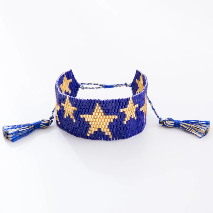 G.YCX Boho рок семена бусины звезда браслеты дружбы мужчины женщины Delica миюки тканый