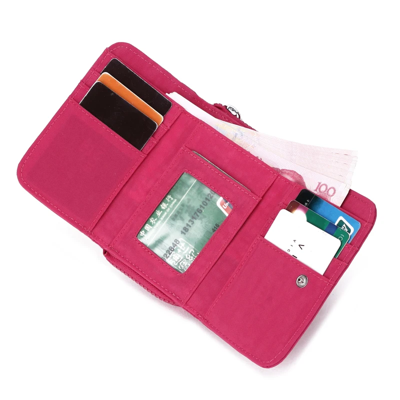 

purse lady short wallet nylon waterproof folded women purse 13.5*9*3.5cm