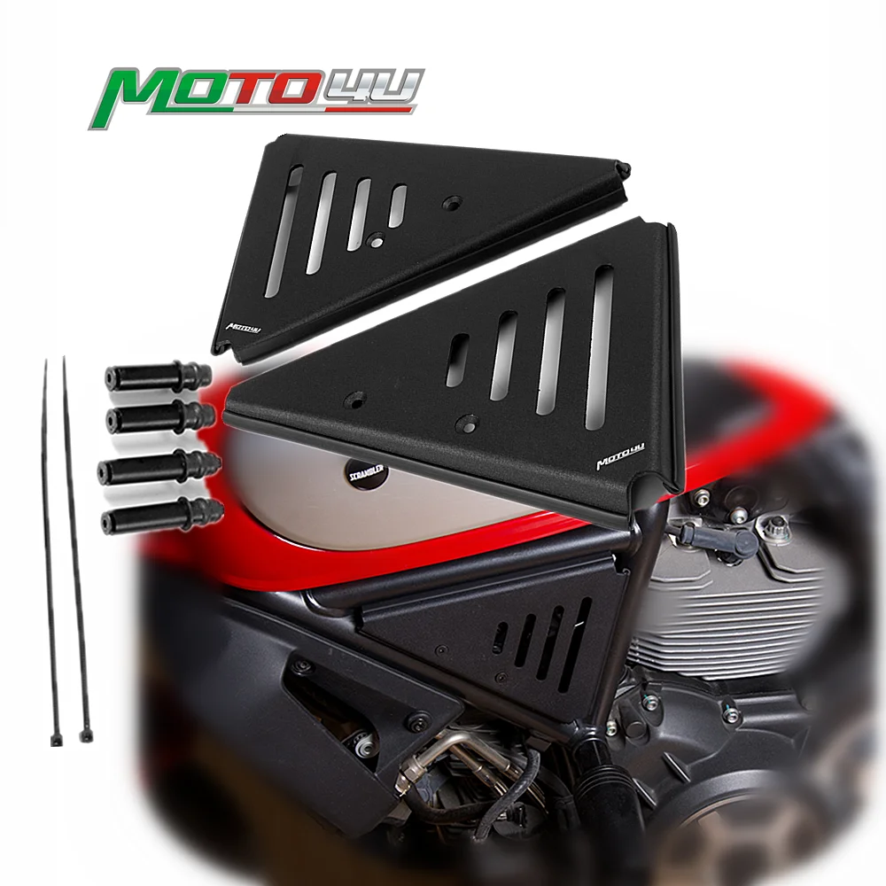 

2PCS Aluminum Airbox Triangle Cover Frame Side Fairing Covers Motorcycle Accessories Decoration For Ducati Scrambler Classic