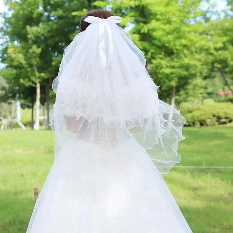 

4-ярусный выставочный стенд многослойные свадебная фата с искусственным жемчугом ручной работы из бисера с бантом из ленты; «мухоморы» волн...