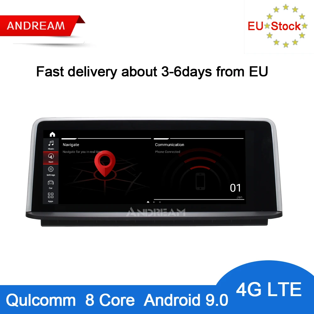 Andream Встроенный 4G LTE Android 9 0 Qualcomm 8 ядерный Автомобильный мультимедийный плеер