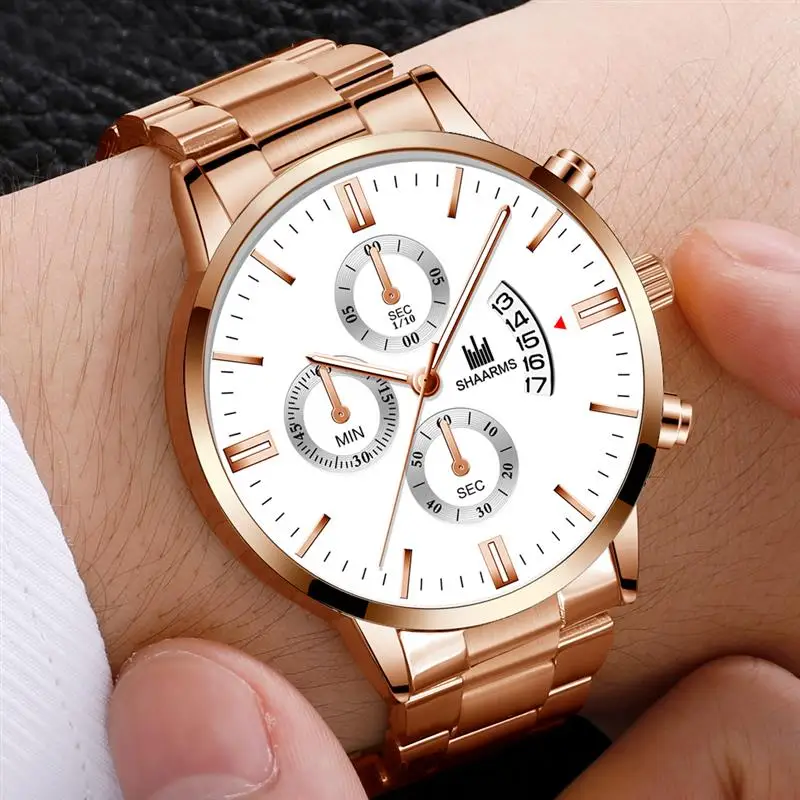 Мужские спортивные часы SHAARMS военные с датой Роскошные Кварцевые наручные