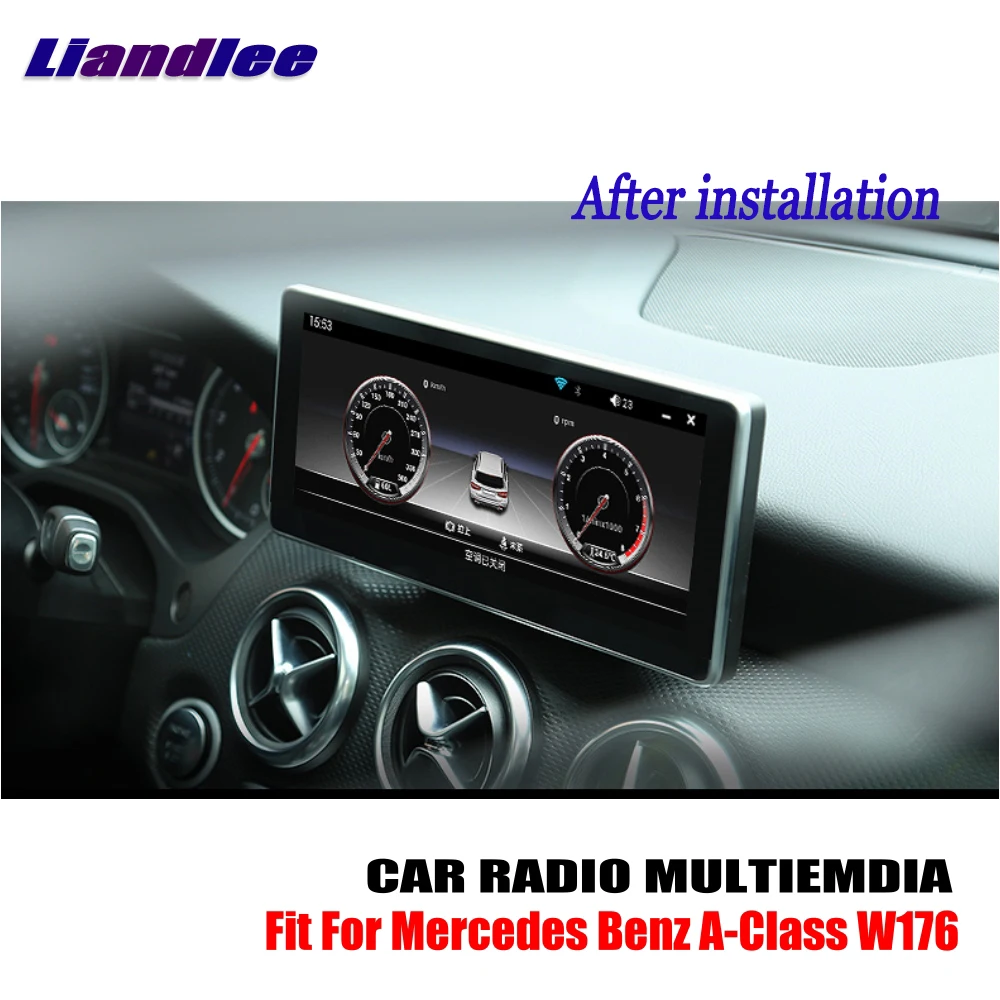 Liandlee Android для Mercedes Benz A Class W176 2012 ~ 2016 автомобильный радиоплеер навигатор GPS карты