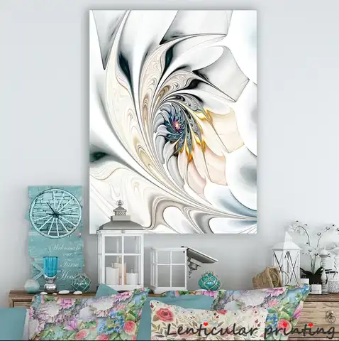 1 шт. белое витражное стекло, большой цветочный настенный художественный холст, абстрактный постер в скандинавском стиле, настенные картины...