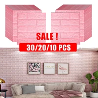 30PCS Home Decor Retro Brick Wall Stickers For Kitchen Living Room Kids Bedroom Decora DIY Self-Adhesive Waterproof Wallpaper