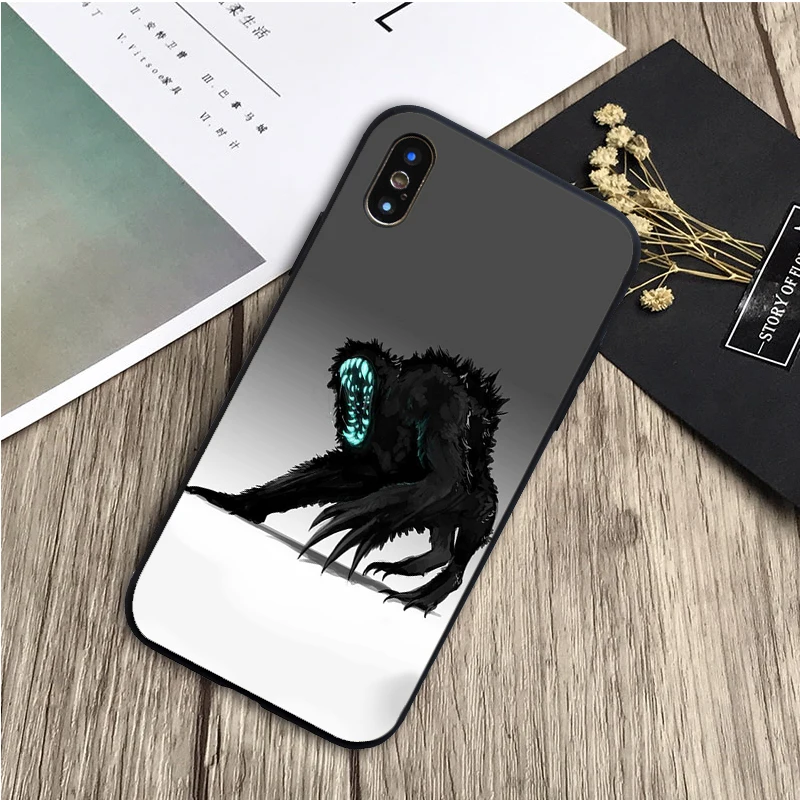 Атака на блок Черный силиконовый чехол для мобильного телефона iPhone 12 XR XS Макс 5 5S SE