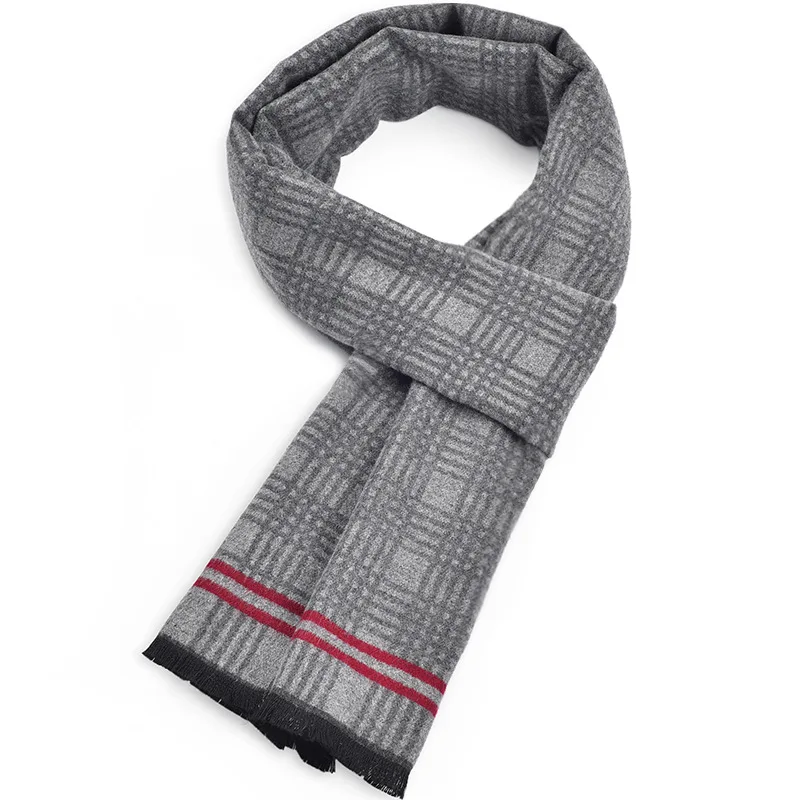

2021 new Fashion quality Scarves man Autumn winter Thick Warm cashmere Scarf Business long Wraps boy classic shawl