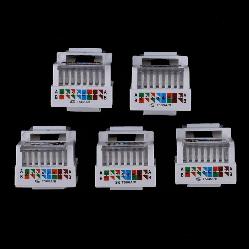 5 шт. сетевой модуль категории 5e UTP без инструментов соединитель RJ45