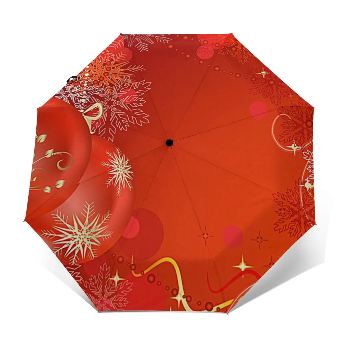 

Windproof car umbrella, thick printing real garden umbrella, automatic three-folding umbrella