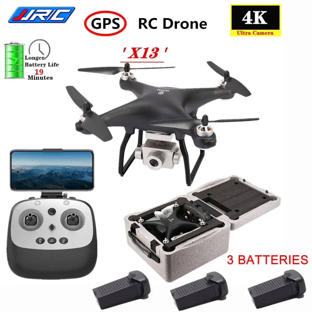 JJRC X13 5G WiFi 4K HD широкоугольная камера GPS бесщеточный двигатель Профессиональный