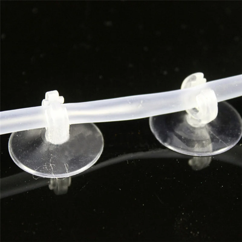 

100Pcs/lot Aquarium Fish Tank Suction Cup Sucker Holders For Air Line Tube Hose Pump 4/ 5mm