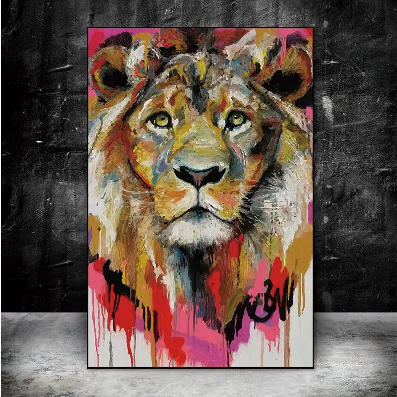 Картина на холсте животное постер с зеброй настенное искусство домашнее