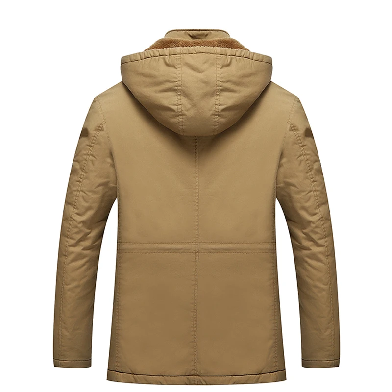 UAICESTAR Winter Jacket Men Washed Cotton Motorcycle Jacket Brand Casual Fashion Thicken Warm Slim Men L-5XL Large Size Clothing