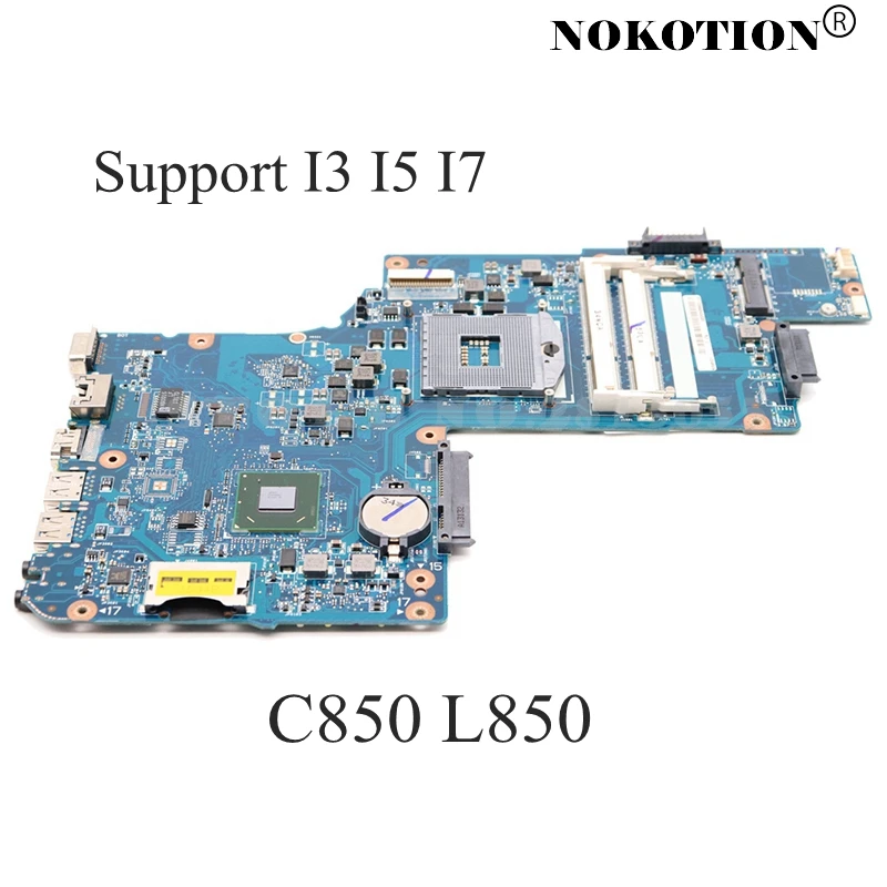 Материнская плата NOKOTION H000038360 для ноутбука toshiba satellite C850 L850 c855 L855 материнская HM76 SLJ8E