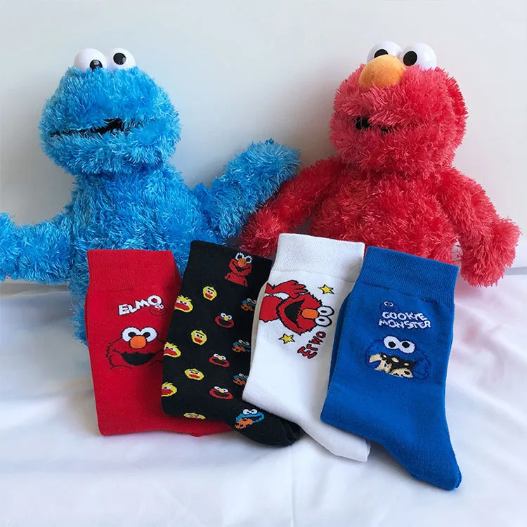 Женские носки забавные хлопковые для девочек уличная одежда Мультяшные короткие