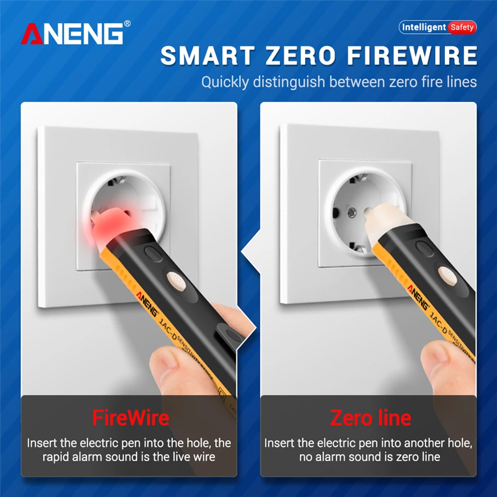 ANENG Non-contact induction test pencil AC110V 220V Voltmeter Voltage Probe Electricity Test Pen Power Detector Tester Socket |