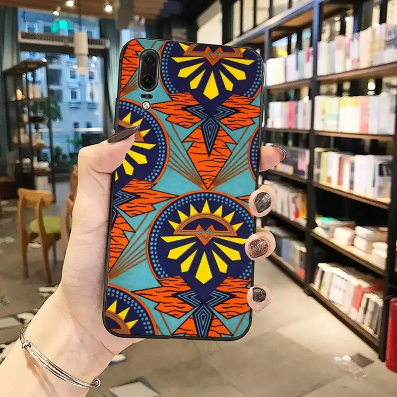 

African style fabric print Printing Phone Case For Huawei honor Mate P 10 20 30 40 Pro 10i 9 10 20 8 x Lite