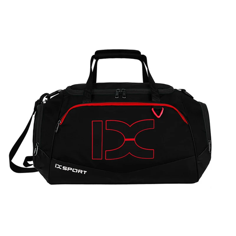 Спортивная сумка 40L, тренировочная сумка для фитнеса, мужская и женская сумка для фитнеса, прочная многофункциональная сумка, уличные спортивные сумки, мужские и wom - Цвет: Black red