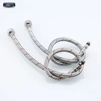 bathroom and kitchen faucet connector hose stainless steel faucet flexibletube pipe plumbing hose 2pcs free shipping