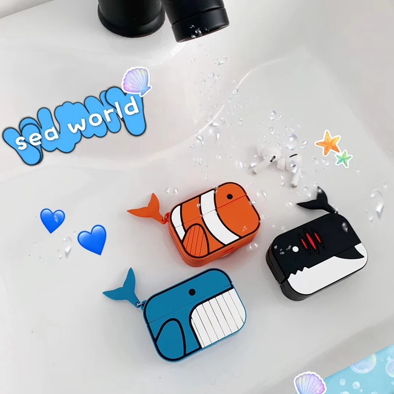 For Apple AirPods Pro Case Cartoon Cute Pattern box Shell Earphone Air pods 3 Cover soft Silicone Protective Fundas | Электроника