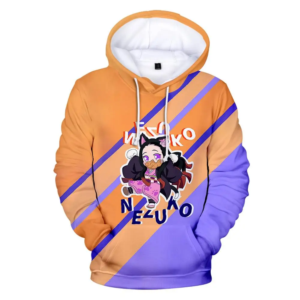 

New Fashion Women Hoodies Demon Slayer 3D Hoodies Men Sweatshirts Streetwear Pullover Female Clothes Casual 3D Hoodies Women's