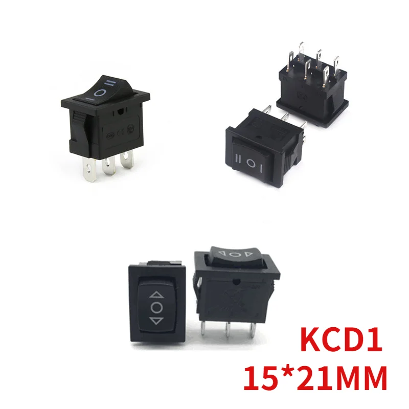5 шт. кулисный переключатель 15*21 мм Мини Черный 3 Pin / 6 Pin ВКЛ/ВЫКЛ/вкл AC 6A/250V 10A/125V KCD1 кнопка включения 5 шт. кулисный переключатель 15*21 мм Мини Черный 3 Pin / 6 Pin ВКЛ/ВЫКЛ/вкл AC 6A/250V 10A/125V KCD1 кнопка включения