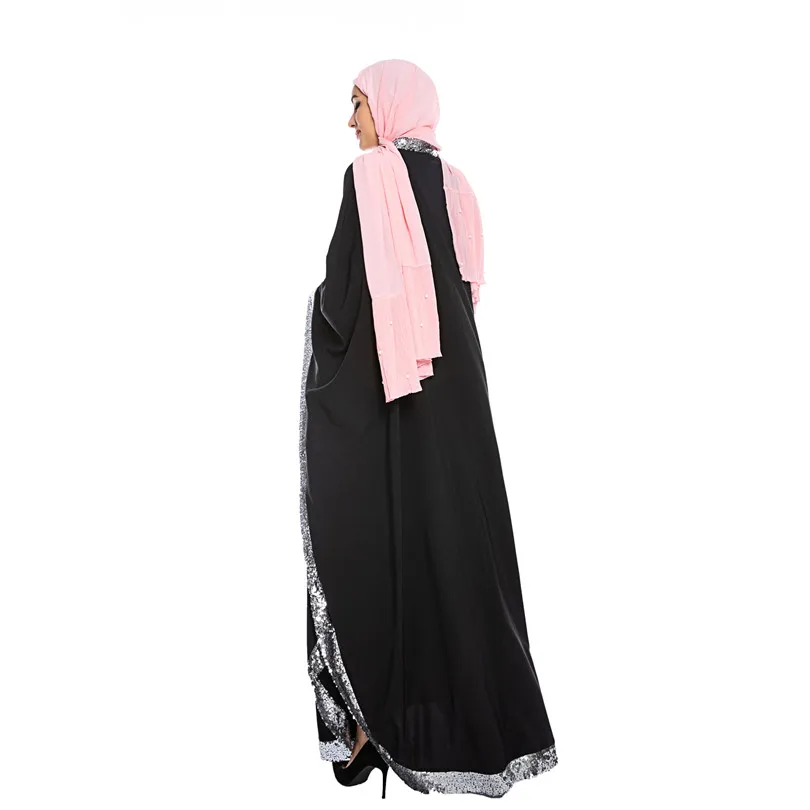 Мусульманское платье-хиджаб с блестками abaya s Djellaba Femme кафтан марокканский кафтан Дубай турецкие платья ислам одежда для женщин Оман
